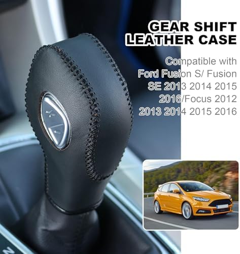 EATAKWARD PU Carbon Fiber Car Gear Shift Knob Cover Fit - Image 3