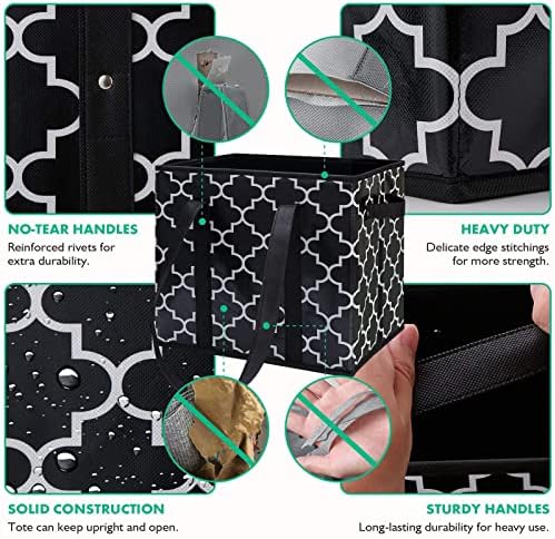 Reusable Grocery Bags 2-Pack Foldable Washable Large Storage Basket - Image 6