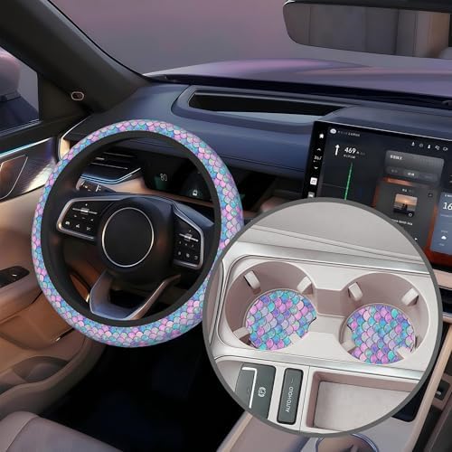 Mermaid Scales Steering Wheel Cover - Image 5