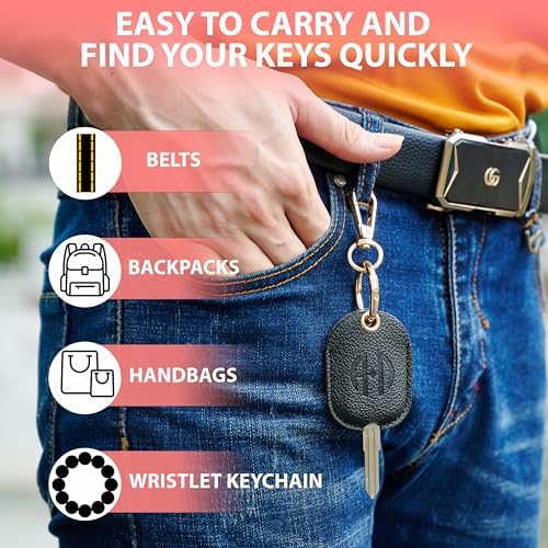 Leather Remote Key Fob Sleeve for Broken Car Key Loop Replacement - Image 6