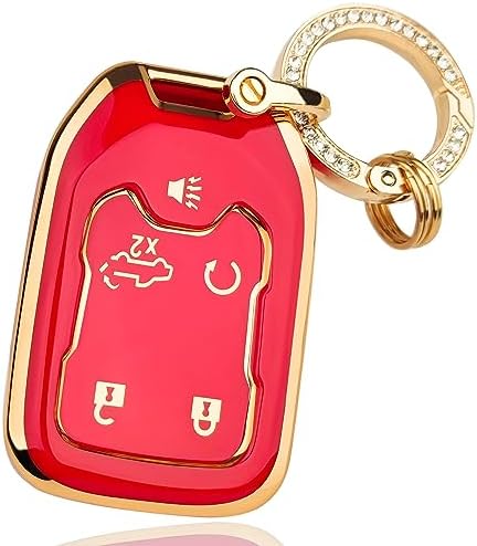 OLLEN 5-Button TPU Key Fob Cover, Fit by OLLEN