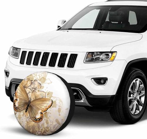 Big Butterfly Spare Tire Cover for RV Trailer Beautiful and Water Butterfly - Image 3