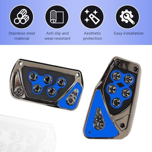 2-Pack Anti-Slip Car Pedal Covers, Universal No-Drill Accelerator & Brake Pedal - Image 5