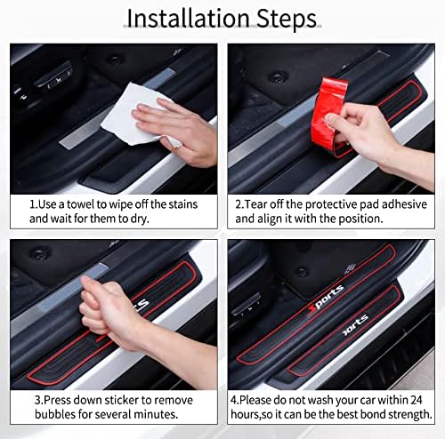 SINGARO Car Door Threshold Protection, Door Width 19.8x1.57inch Car/SUV - Image 4