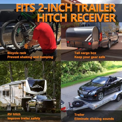 2" Trailer Anti Rattle Hitch Tightener, Heavy Duty Hitch - Image 7