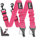 SlowTon Dog Car Seat Belt, 3 in 1 Latch Bar Attachment Dog Safety Seatbelt by SlowTon