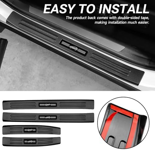 4PCS Door Sill Protector Compatible - Image 5