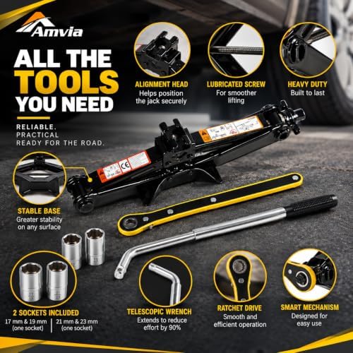 Car Jack Kit 3 Ton Scissor Jack - Image 3