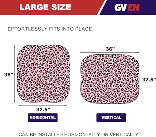 GVEN Windshield Sun Shade Car Sunshade Truck Accessories Large-Size Front - Image 2
