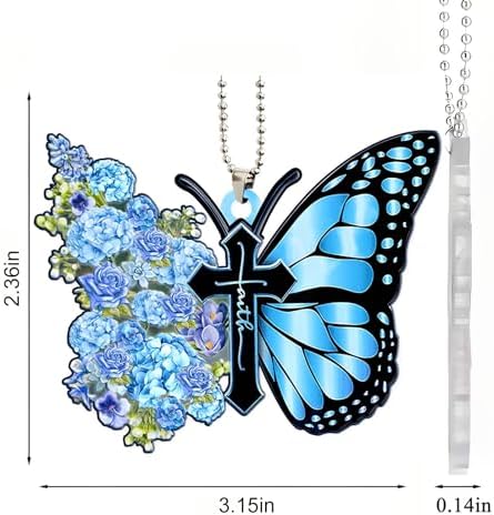 Butterfly Car Hanging Ornament, Hanging Charm Home Decoration Keepsake - Image 6