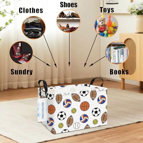 Rectangular Collapsible Colorful Balls Storage Basket Nursery Organizer - Image 4