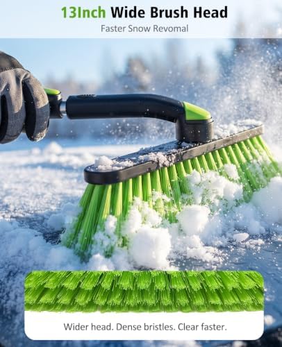 YeewayVeh 57in Snow Brush & Ice Scraper 360° Rotating, Long Handle - Image 4