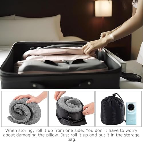 WEERSHUN Travel Pillow for Airplanes, 2026 New Memory Foam Neck Pillow - Image 5