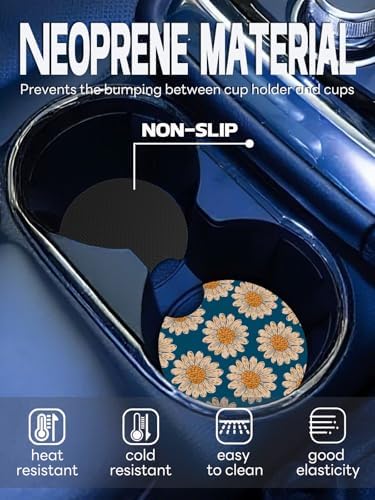 WOCOCN Car Coasters, Cup Holder Coasters - Image 2