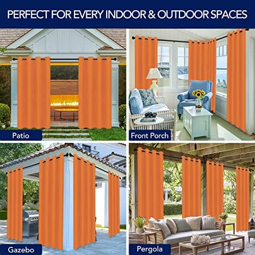 PureFit Outdoor Curtains for Patio Waterproof Weatherproof Outside Curtains - Image 5