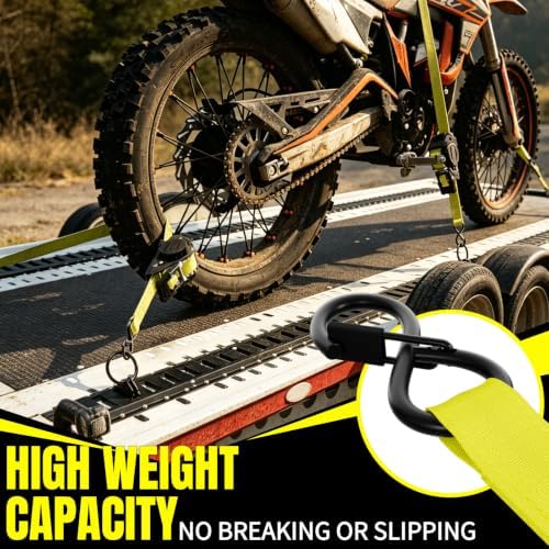 Retractable Ratchet Straps, Motorcycle, Pickup Truck - Image 2