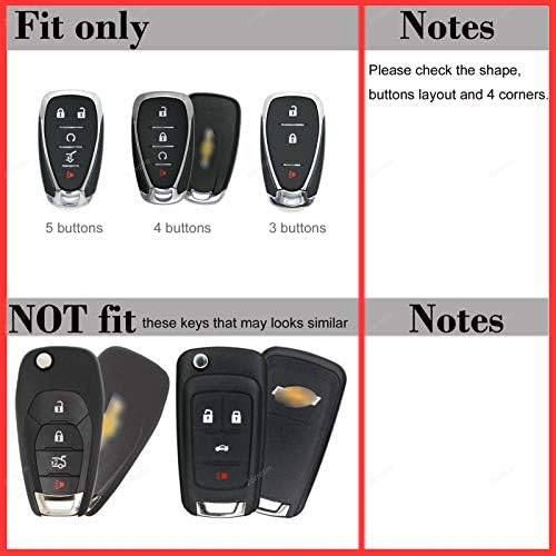 Key Fob Cover Case for Chevrolet Malibu Camaro Trax Traverse Sonic Cruze Volt - Image 3