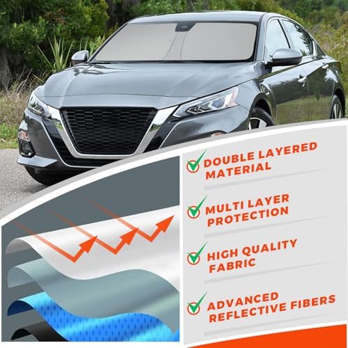 Foldable Front Windshield Sunshade fit - Image 4