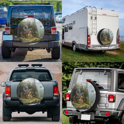 Landscape Spare Tire Cover 17in Spare Wheel Covers Tire Storage Cover - Image 6