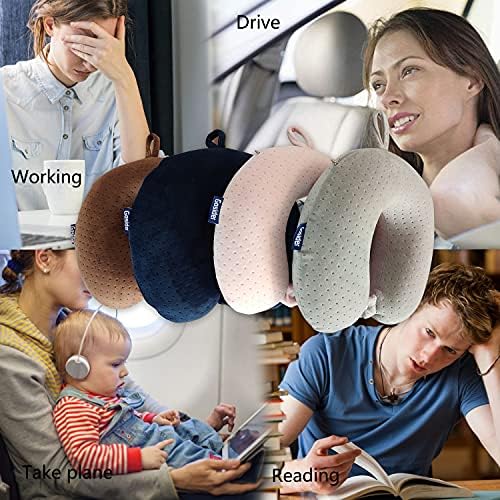 Memory Foam Travel Pillow, U Shape Neck Pillows - Image 6