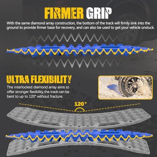 BUNKER INDUST Off Road Traction Boards, Pair Recovery Tracks Traction Mat - Image 2