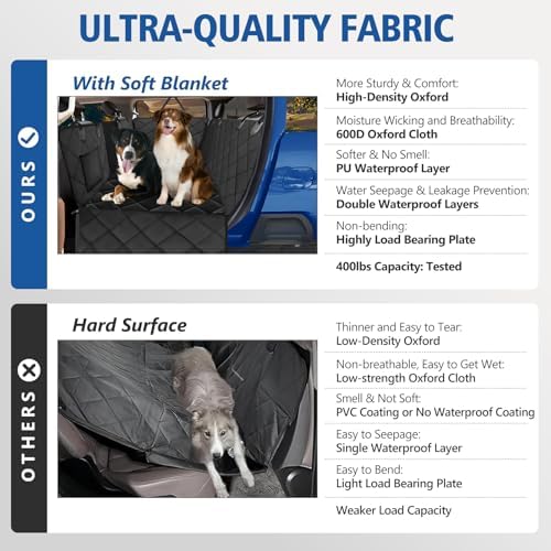 Btefd XL Hard Bottom Dog Back Seat Cover - Image 5