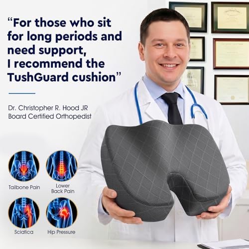 TushGuard Seat Cushion, Memory Foam Office Chair Cushion - Image 5