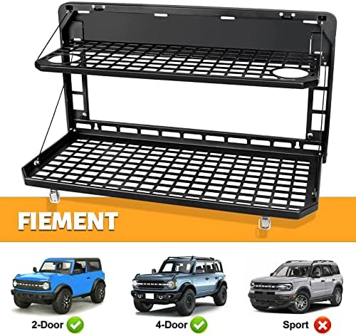 MAIKER Tailgate Table Folding 2-Tier Rear Camping Cargo Storage Shelf - Image 7