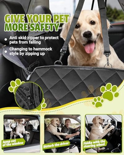 Victoper Dog Car Seat Cover, 600D Heavy Dute Car Seat Cover - Image 5