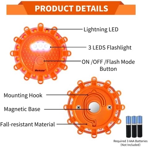 6 Pack LED Road Flare - Image 3