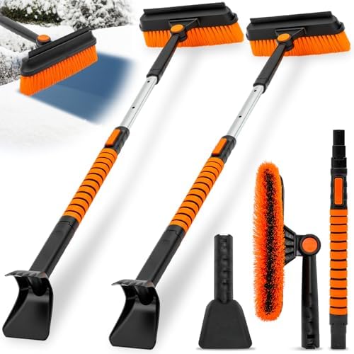 2 Pcs 33" to 39" Extendable Snow Brush and Ice Scraper by CraftyDream