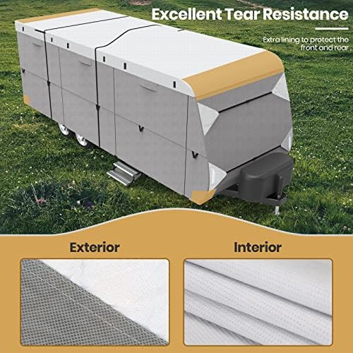 20'-22' Travel Trailer RV Cover Windproof Extra Thick & Anti-UV - Image 6