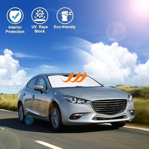 Windshield Sun Shade for 2014-2017 2018 Mazda 3 Accessories - Image 6