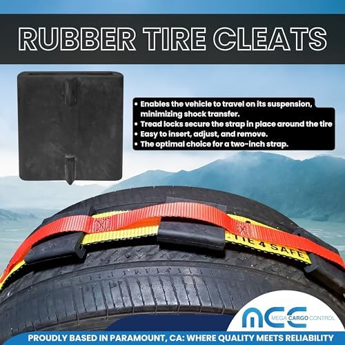 2PK Rubber Tire Cleats Tie Down Blocks - Image 5