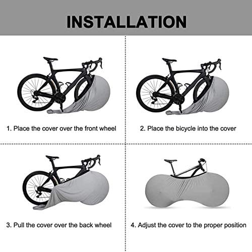 Bike Wheel Cover Indoor Dust-Proof and High Elasticity Bicycle Wheel Bag - Image 4