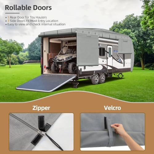 Leader Accessories Windproof 27-30 ft Travel Trailer RV Cover Extra Thick - Image 4