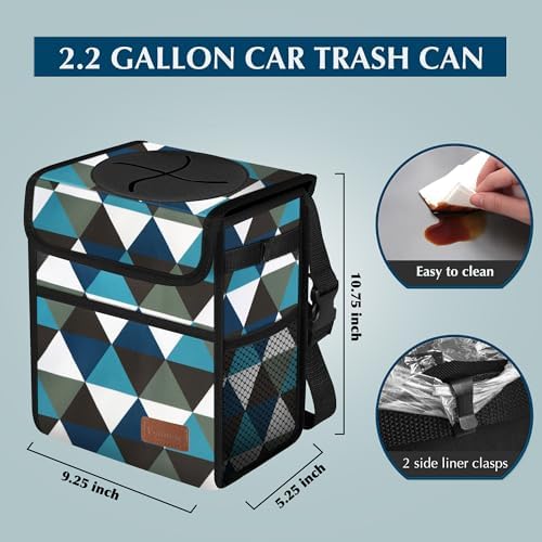 Femuar Car Trash Can with Lid - Image 2