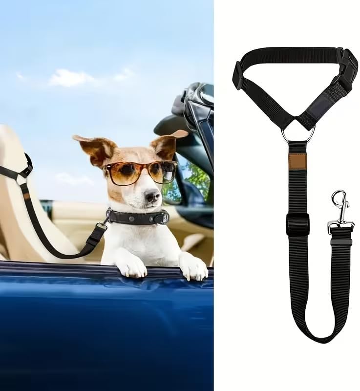 Pet Dog Cat Seat Belts Adjustable Safety Leads Vehicle Seatbelt Harness Car by Unknown