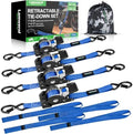 Retractable Ratchet Straps 1in x 10ft by Unknown