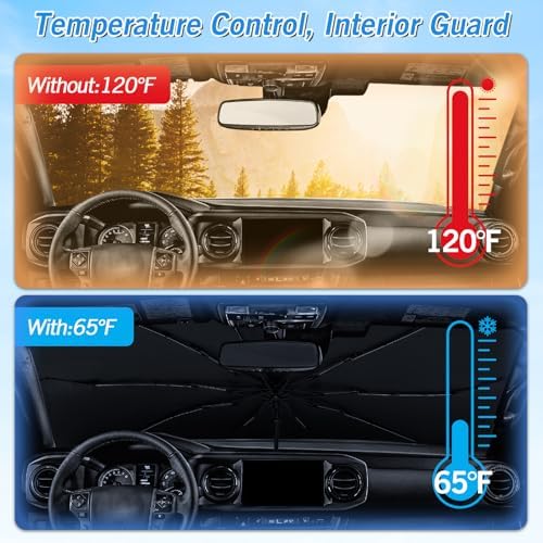 KUST Windshield Sun Shade Umbrella - Image 6