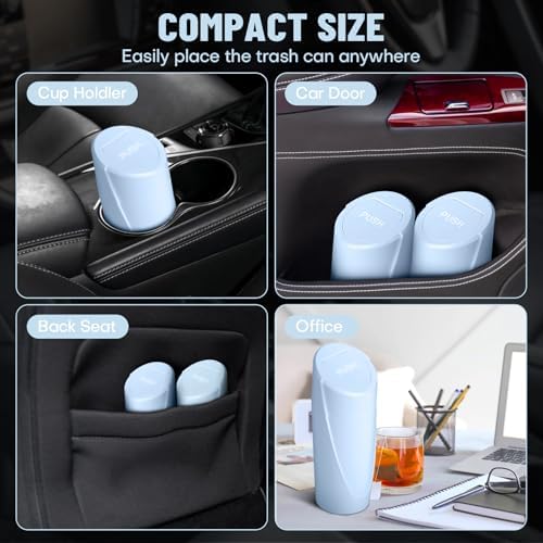 Car Trash Can Bin with Lid - Image 3