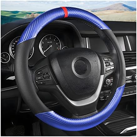 Moly Magnolia 15 Inch Car Steering Wheel Cover, Carbon Blue by Moly+Magnolia