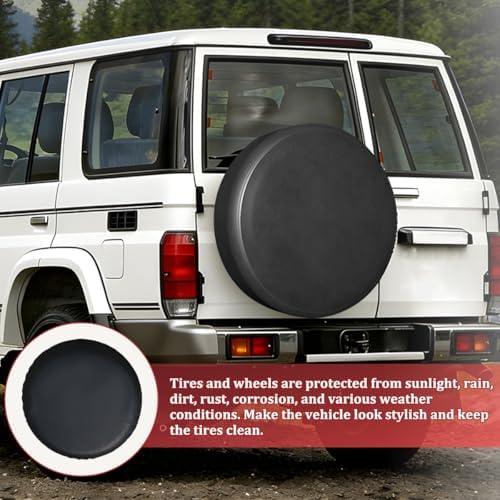 Car Spare Tire Cover, 16 Inch Leather Waterproof Dust-Proof Vehicle Spare Wheel - Image 5