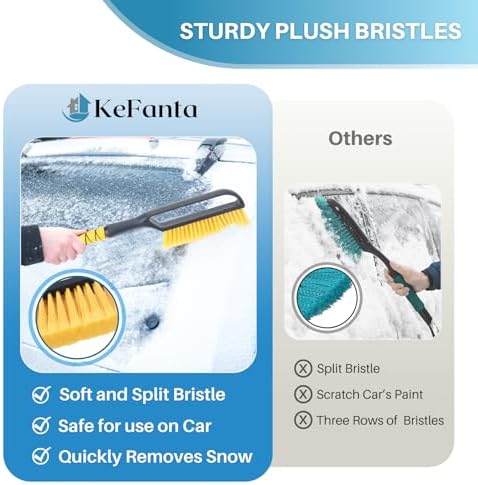 KeFanta Ice Scrapers for Car Windshield, 2 Pack 27'' Snow Removal Brush for SUV - Image 3