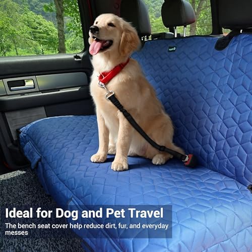 Meginc Dog Car Seat Covers for Back Seat, Heavy Duty Pet Bench Seat Covers for - Image 2
