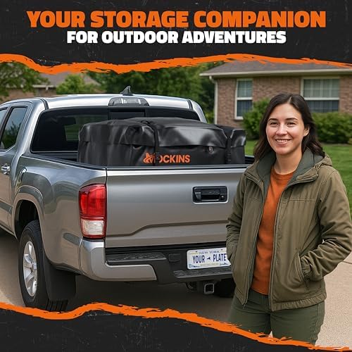 Mockins 30 Cubic Ft Square Trailer Hitch Cargo Carrier Bag 40"x40"x32" - Image 4