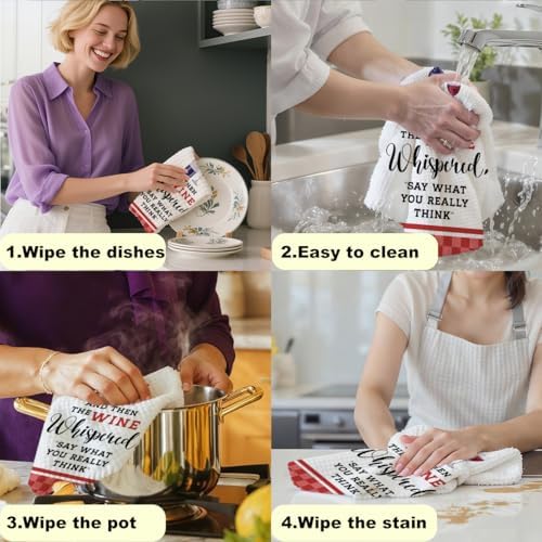 Funny Kitchen Towels Wine Lovers Gifts - Image 6