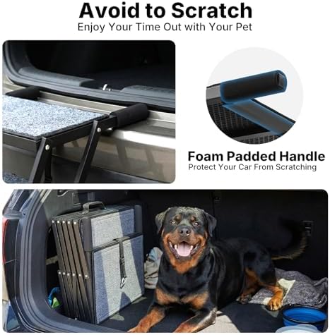 Veehoo Foldable Dog Steps for Car Truck, Large Dogs Stairs Extra Wide 20" - Image 7