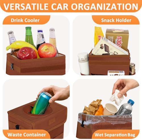 Vankor Car Trash Can, 2.2 Gallons Capacity, Waterproof, Polyester Material - Image 6