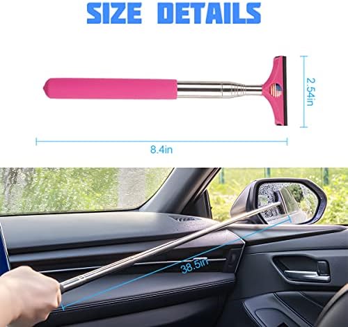 8sanlione 38.6 Inch Telescopic Mirror Squeegee - Image 2